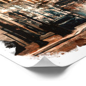 ニューオーリンズルイジアナシティビュー ポスター (角)