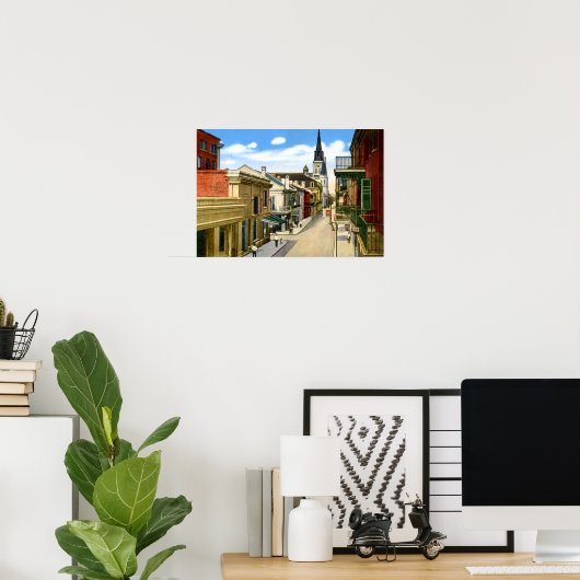ニューオーリンズルイジアナチャートレス通りクアフランスのルト ポスター (ホームオフィス)