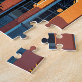 ニューオーリンズルイジアナトラベルアートヴィンテージ ジグソーパズル (側面)