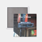 ニューオーリンズルイジアナバーボン通りマグネット マグネット (正面/裏面)