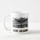 ニューオーリンズルイジアナバーボン通り旅行写真 コーヒーマグカップ (左)