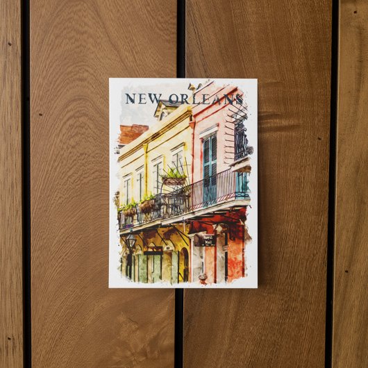 ニューオーリンズルイジアナフランスのクォーターの色 ポストカード