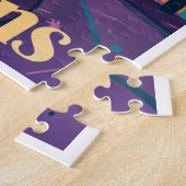 ニューオーリンズルイジアナフランスのクォーターアットサンセット ジグソーパズル (側面)