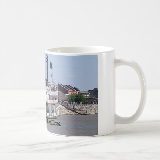 ニューオーリンズルイジアナミシシッピ川ボートマグ マグカップ (右)