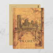 ニューオーリンズルイジアナ旅行 ポストカード (正面/裏面)