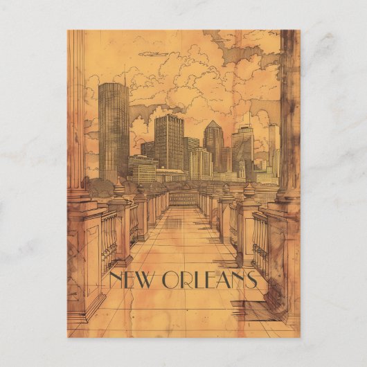 ニューオーリンズルイジアナ旅行 ポストカード (正面)