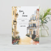 ニューオーリンズルイジアナ結婚式招待状 招待状 (スタンド正面)