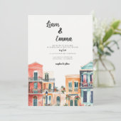 ニューオーリンズルイジアナ結婚式招待状 招待状 (スタンド正面)