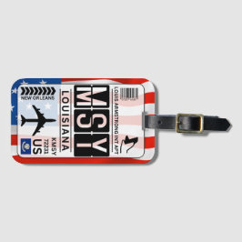 ニューオーリンズルイジアナMSYラゲージタグ ラゲッジタグ