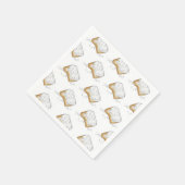 ニューオーリンズルイジアナNOLAスガリーベイグネットペストリー スタンダードカクテルナプキン (角)