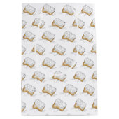 ニューオーリンズルイジアナNOLAスガリーベイグネットペストリー ミディアムペーパーバッグ (正面)