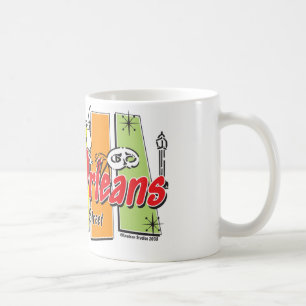 ニューオーリンズレトロ コーヒーマグカップ