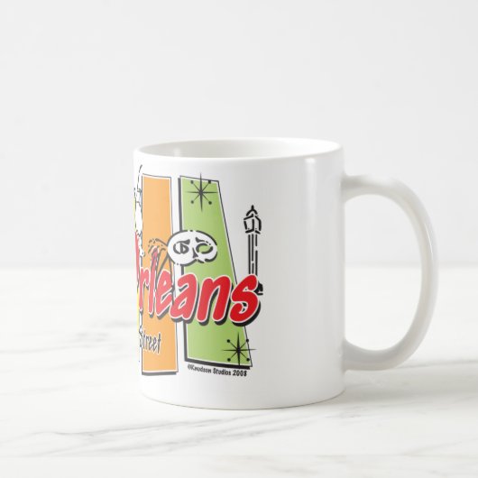 ニューオーリンズレトロ コーヒーマグカップ (右)