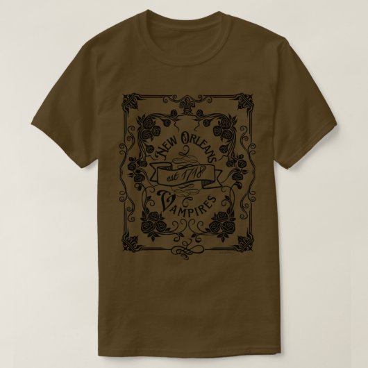 ニューオーリンズヴァンパイア1718 Tシャツ (デザイン正面)