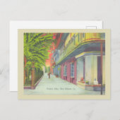 ニューオーリンズヴィンテージパイレーツアリー通りシーン ポストカード (正面/裏面)
