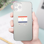 ニューオーリンズ国旗 シール (スマートフォン)