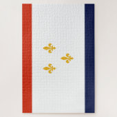 ニューオーリンズ国旗（ルイジアナ，米国） ジグソーパズル (縦)