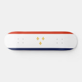 ニューオーリンズ国旗(ルイジアナ,米国) スケートボード (横)