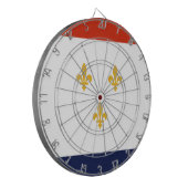 ニューオーリンズ国旗（ルイジアナ，米国） ダーツボード (正面左)