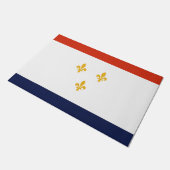 ニューオーリンズ国旗（ルイジアナ，米国） ドアマット (アングル)