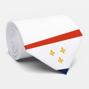 ニューオーリンズ国旗(ルイジアナ,米国) ネクタイ