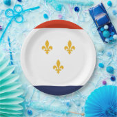 ニューオーリンズ国旗（ルイジアナ，米国） ペーパープレート (パーティー)