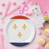 ニューオーリンズ国旗（ルイジアナ，米国） ペーパープレート (パーティー)