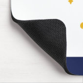 ニューオーリンズ国旗（ルイジアナ，米国） マウスパッド (コーナー)