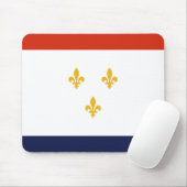 ニューオーリンズ国旗（ルイジアナ，米国） マウスパッド (マウス)