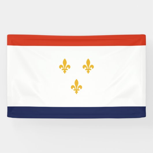 ニューオーリンズ国旗（ルイジアナ，米国） 横断幕 (横)