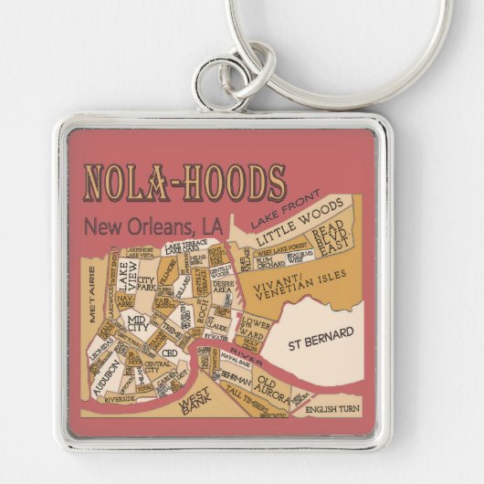 ニューオーリンズ地区の地図, NOLA_HOODS キーホルダー (正面)