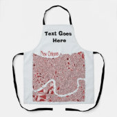 ニューオーリンズ地区、文字、エプロンを追加 エプロン (正面)