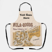 ニューオーリンズ地区、文字、エプロンを追加 エプロン (正面)