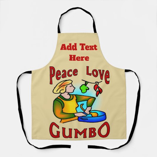 ニューオーリンズ地区、文字、エプロンを追加 エプロン (正面)