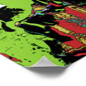 ニューオーリンズ大聖堂とバナナツリー ポスター (角)