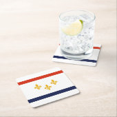 ニューオーリンズ州旗ルイジアナ広場紙コート スクエアペーパーコースター (インサイチュ)