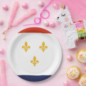 ニューオーリンズ州旗 ペーパープレート (パーティー)