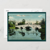 ニューオーリンズ市公園1915ヴィンテージ ポストカード (正面/裏面)