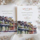 ニューオーリンズ市区町村の日付を保存フランスのする 招待状