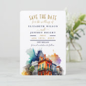 ニューオーリンズ市区町村の日付を保存フランスのする 招待状 (スタンド正面)