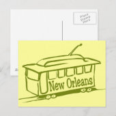 ニューオーリンズ市電 ポストカード (正面/裏面)