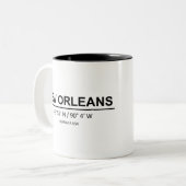 ニューオーリンズ座標 – ニューオーリンズ座標 ツートーンマグカップ (正面左)