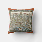 ニューオーリンズ抽象芸術の地図 クッション (裏面)