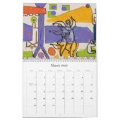 ニューオーリンズ抽象芸術アート カレンダー (3月 2026)