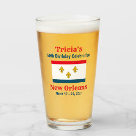 ニューオーリンズ旅行の誕生日パーティー好意ビールピント タンブラーグラス