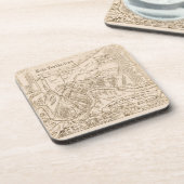 ニューオーリンズ旧地図コースター コースター (左側)