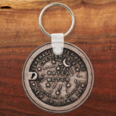 ニューオーリンズ水道メータカバーのキーチェーン キーホルダー (正面)