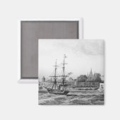 ニューオーリンズ港 マグネット (正面/裏面)