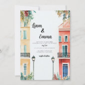 ニューオーリンズ結婚の目的地招待状 招待状 (正面)