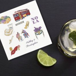 ニューオーリンズ結婚ズ スタンダードカクテルナプキン